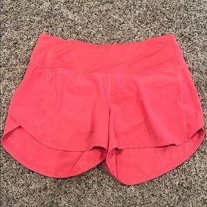 lululemon athletica Coral Layered Athletic Shorts